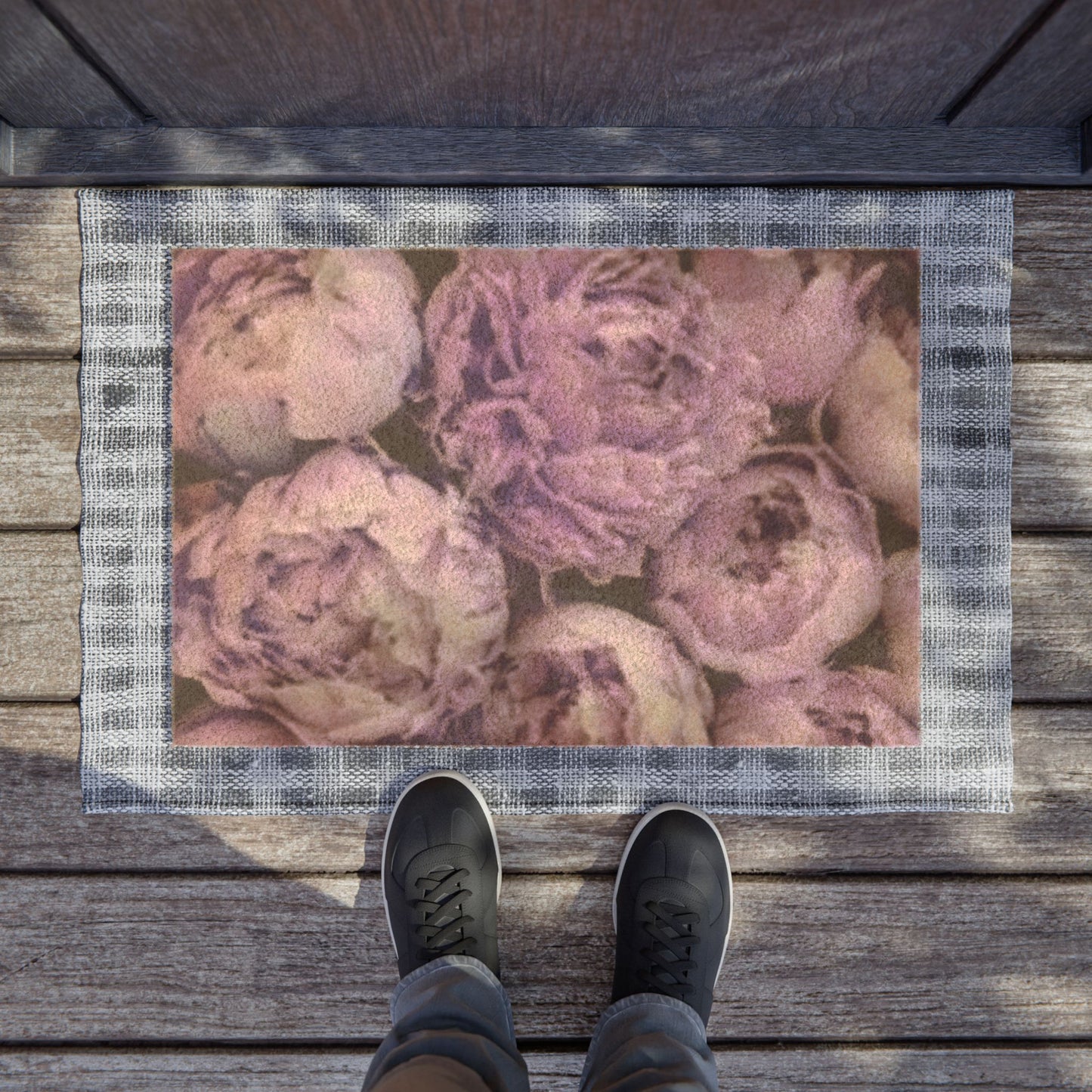 Purple Peony Doormat