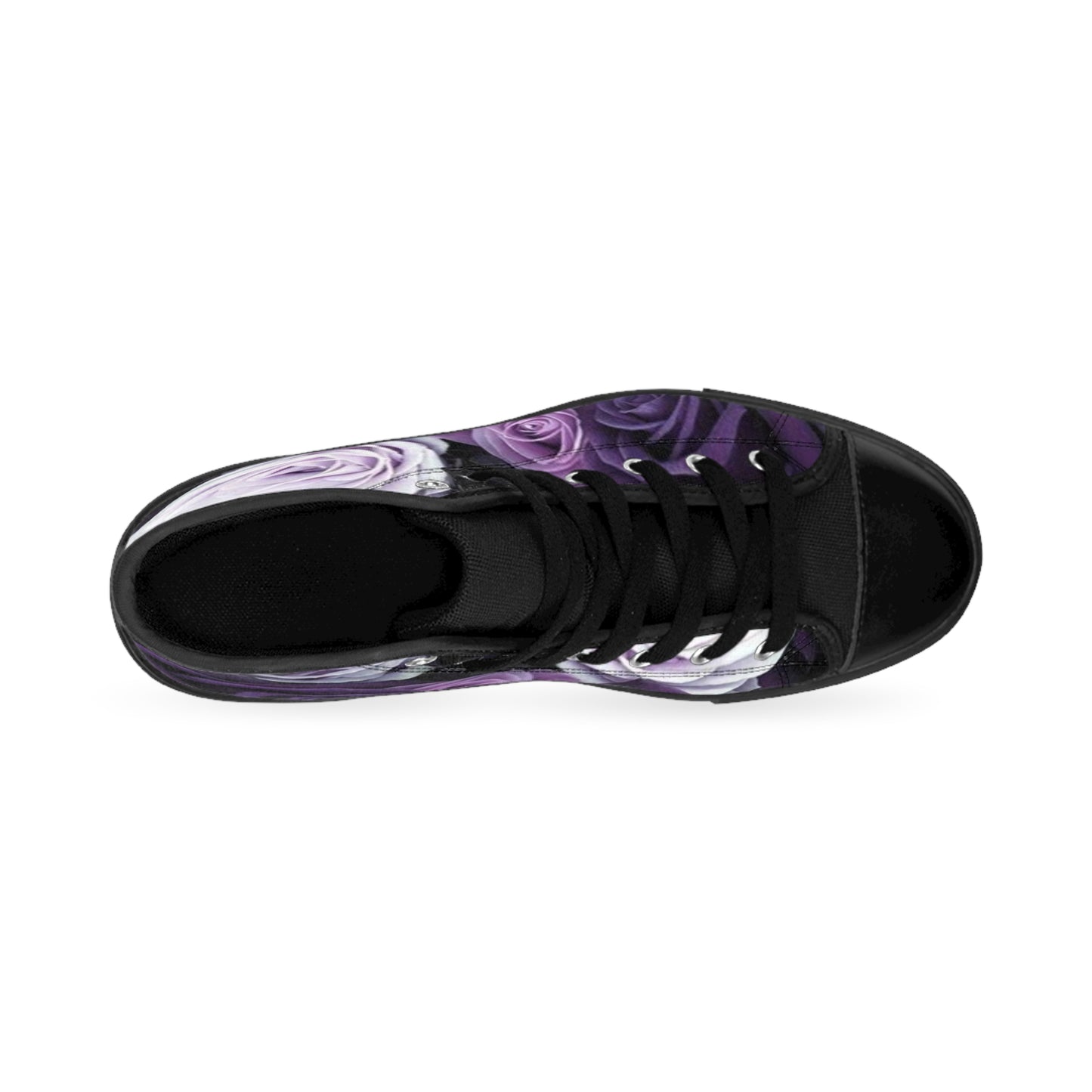 Purple Roses High Top Sneakers