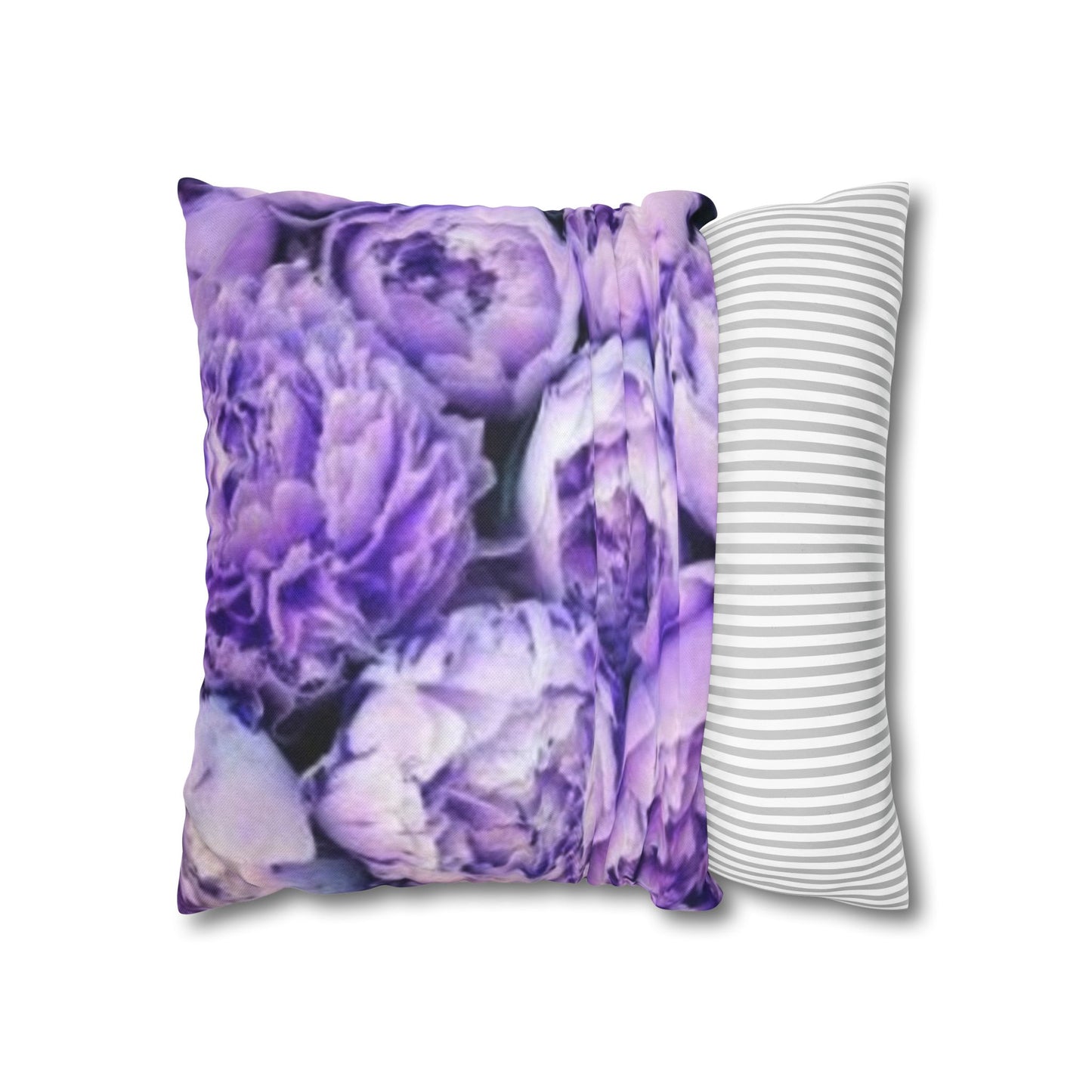 Purple Peony Square Pillowcase