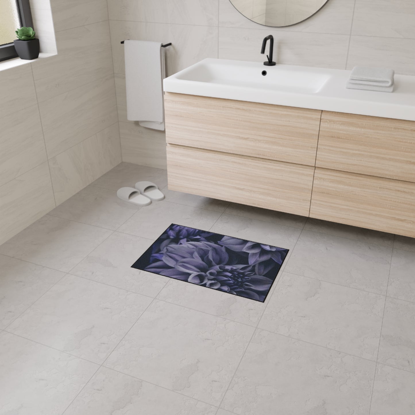 Blue Dahlia Heavy Duty Floor Mat