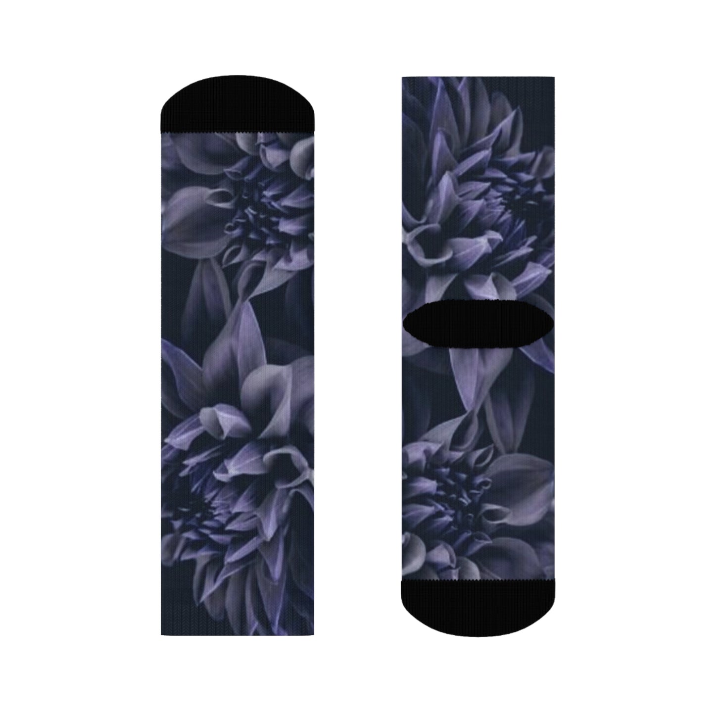 Blue Dahlia Crew Socks