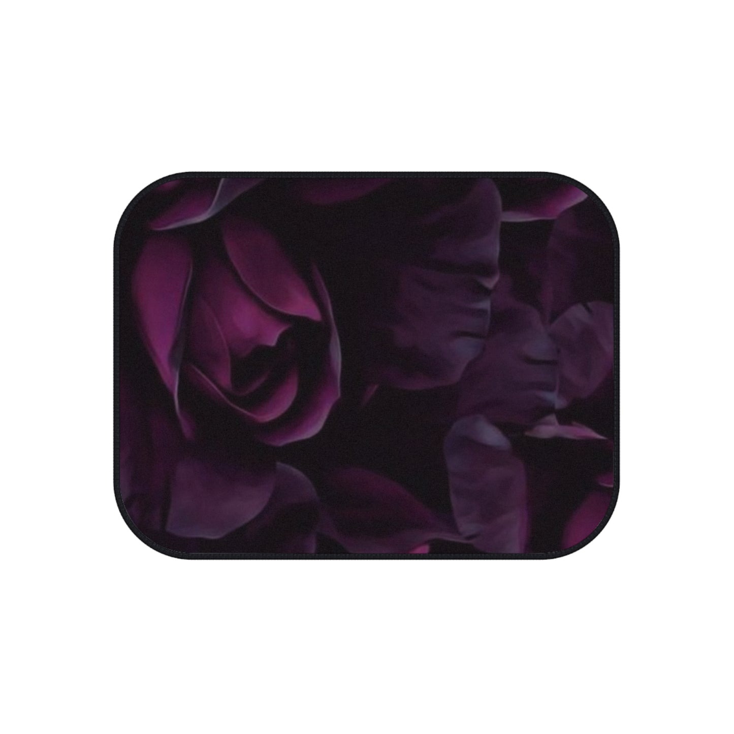 Dark Purple Floral Car Mats (Set of 4)
