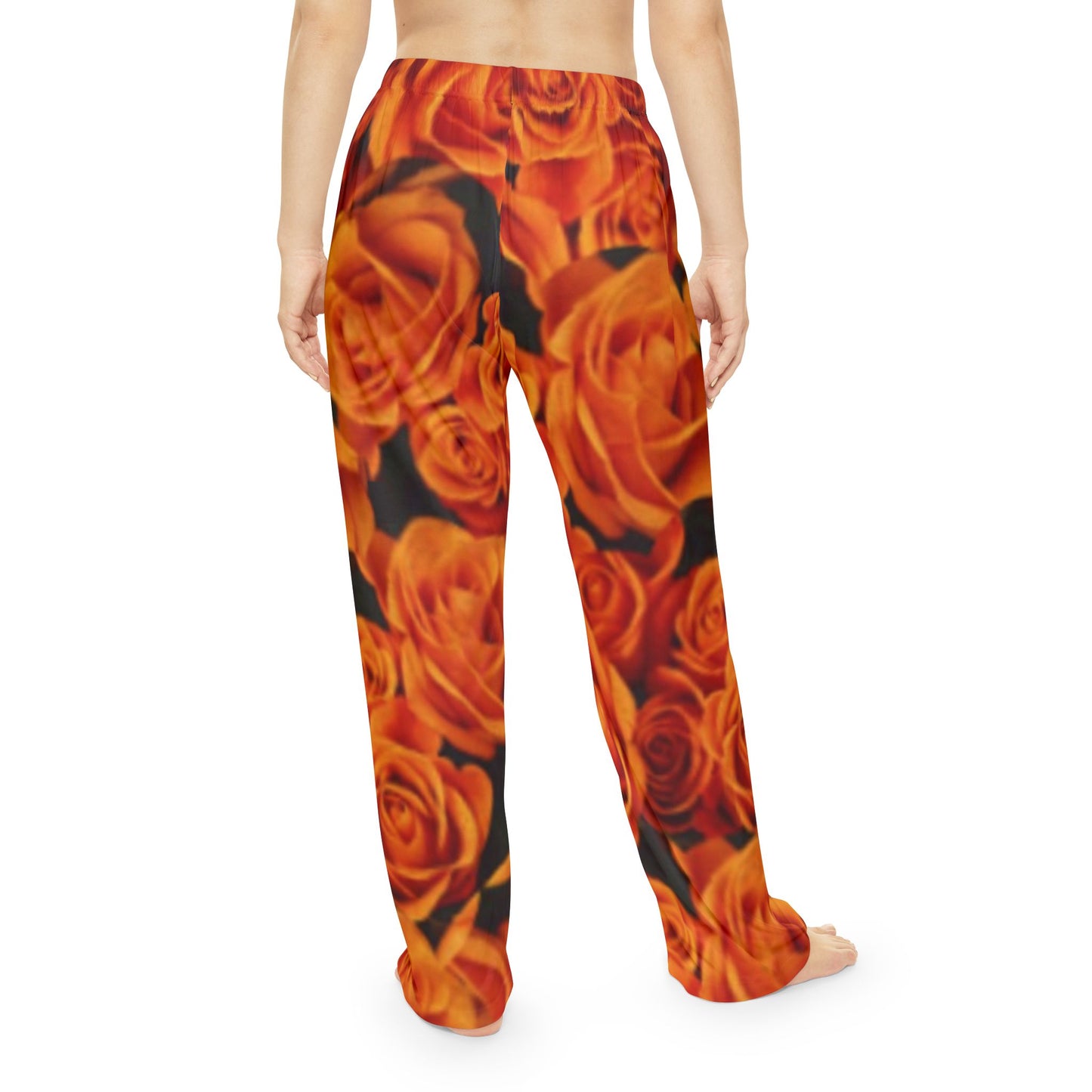 Orange Roses Pajama Pants