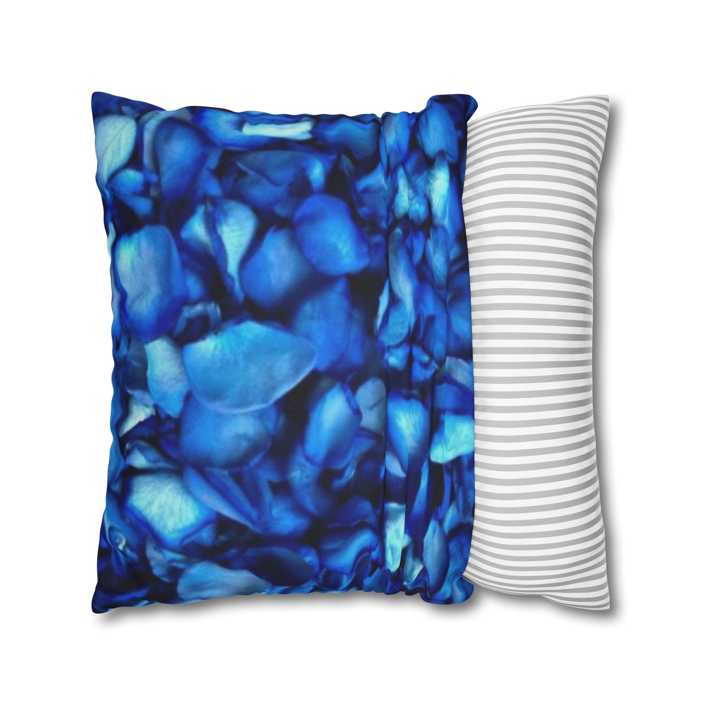 Blue Petals Square Pillowcase
