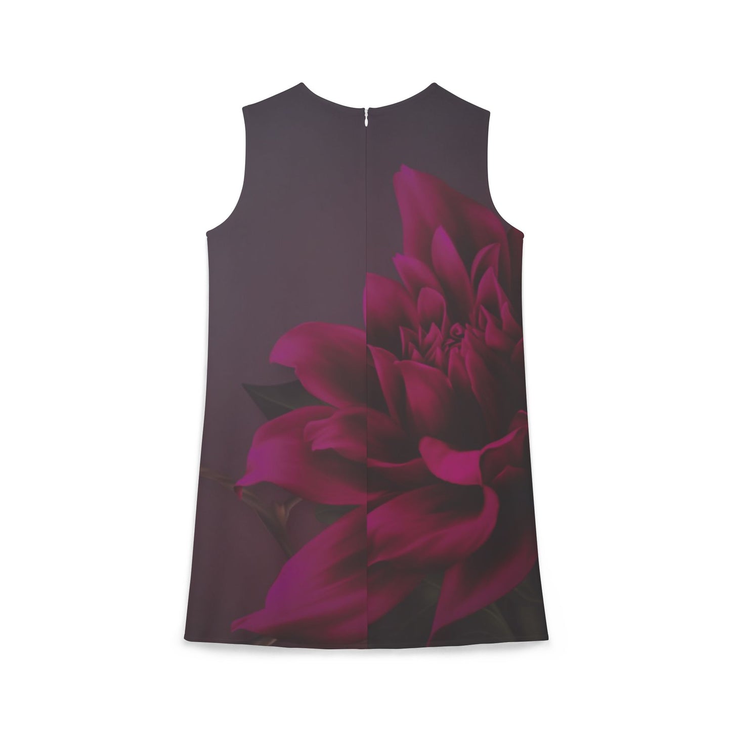 Magenta Dahlia Sleeveless Dress