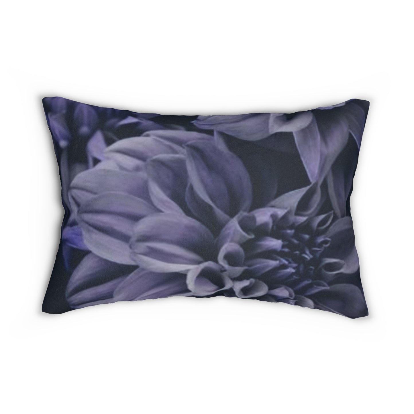 Blue Dahlia Lumbar Pillow