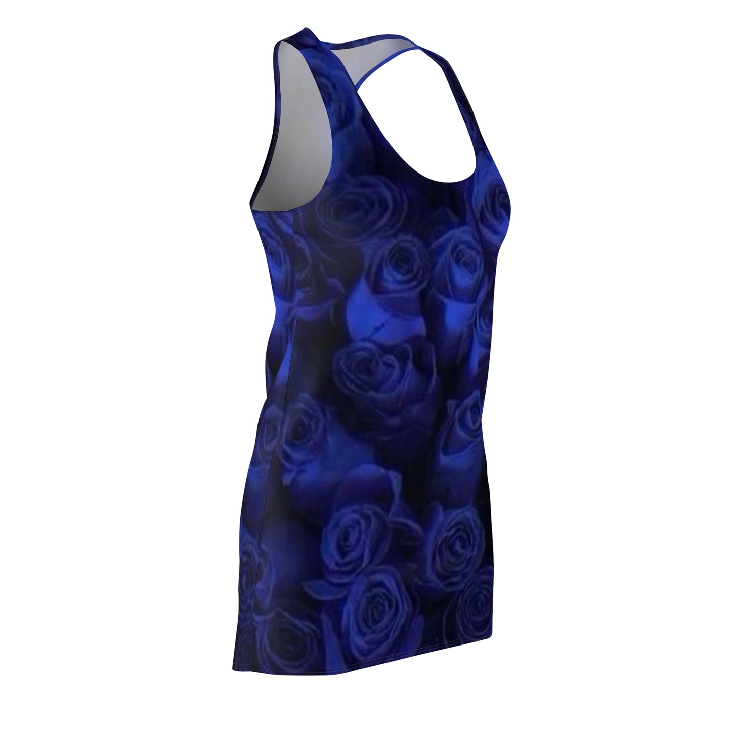 Dark Blue Roses Racerback Dress