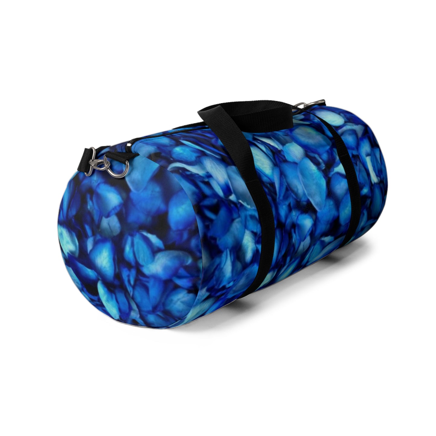 Blue Petals Floral Duffel Bag for Gym