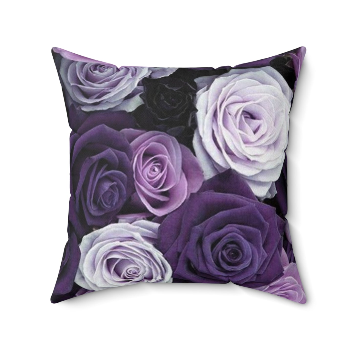 Purple Roses Square Pillow