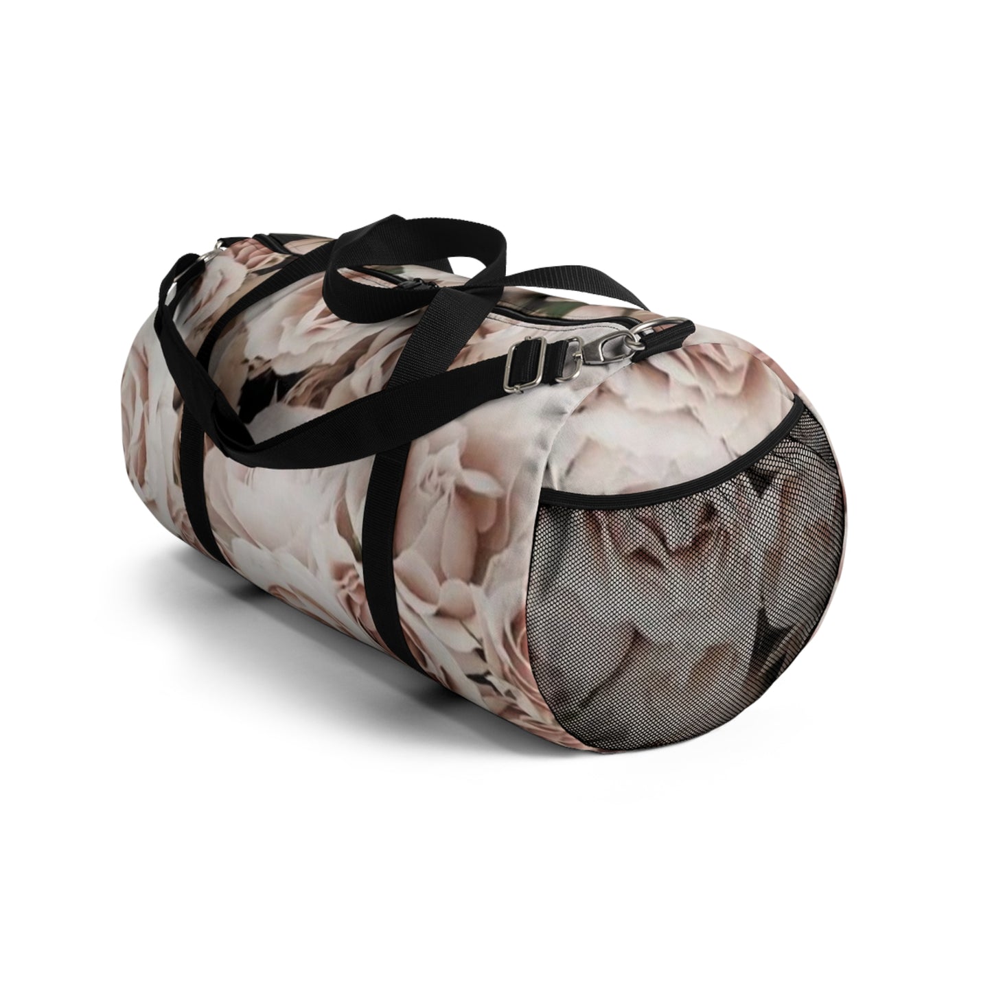 Light Pink Roses Floral Duffel Bag for Gym