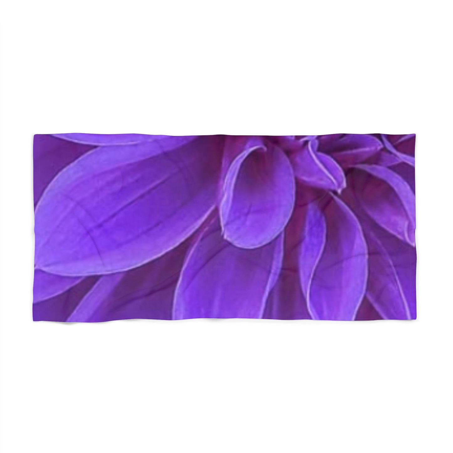 Floral Beach Soft Towel – Purple Dahlia