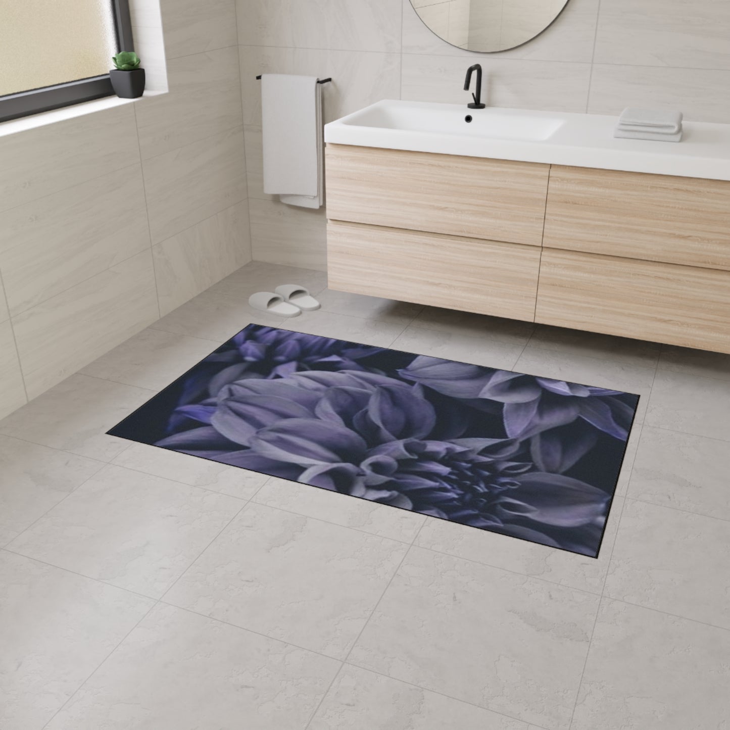 Blue Dahlia Heavy Duty Floor Mat