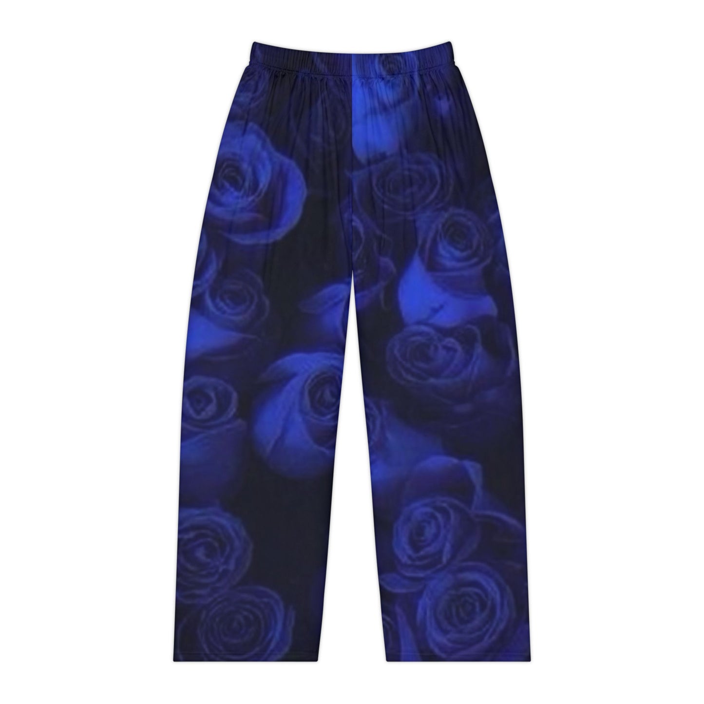 Dark Blue Roses Pajama Pants