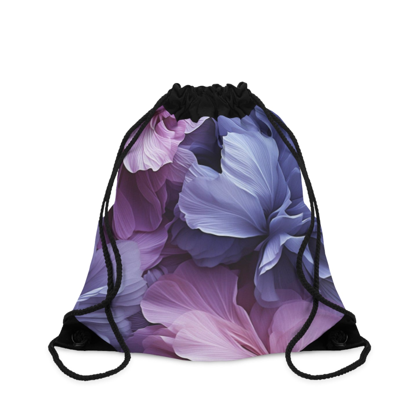 Floral Flow Drawstring Bag