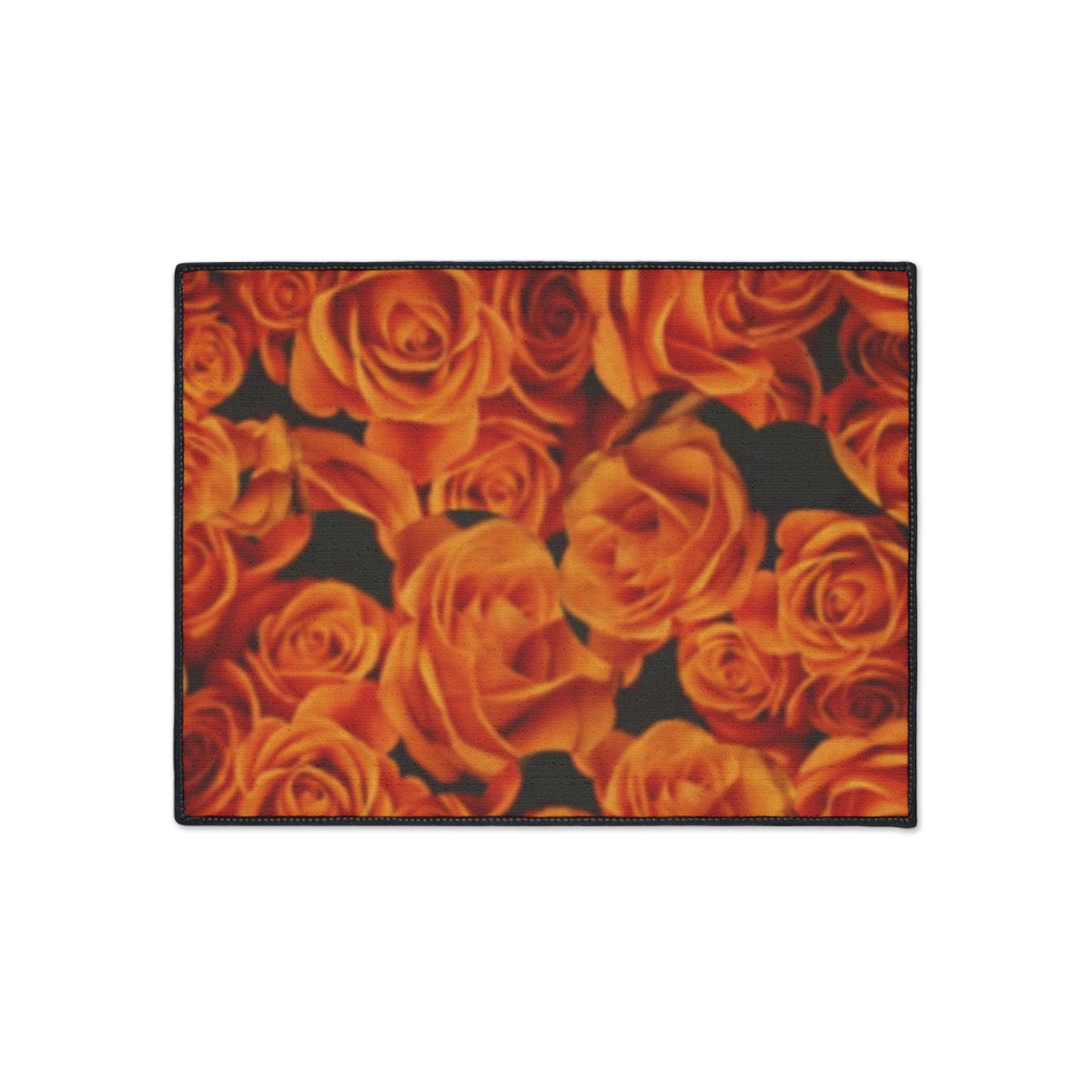 Orange Roses Heavy Duty Floor Mat