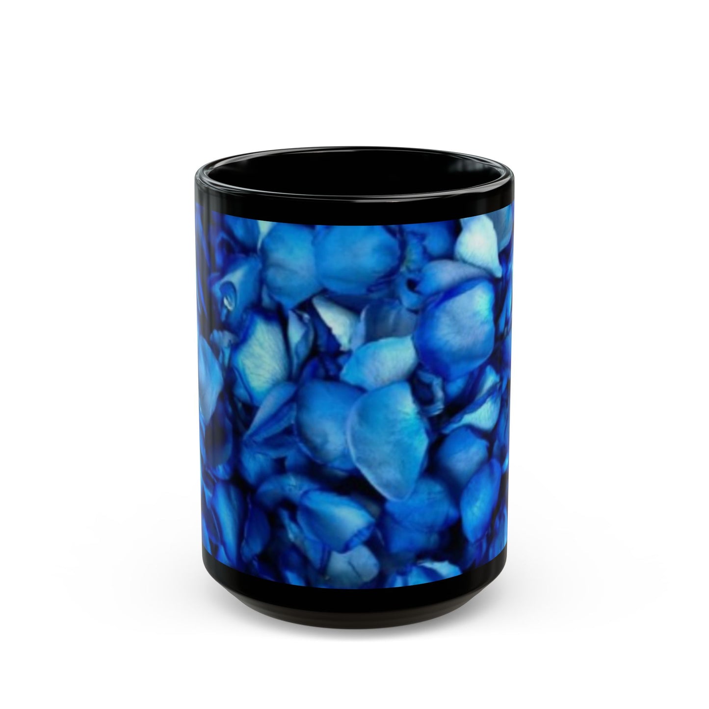 Blue Petals Floral Design Mug – Unique Floral Coffee Mug