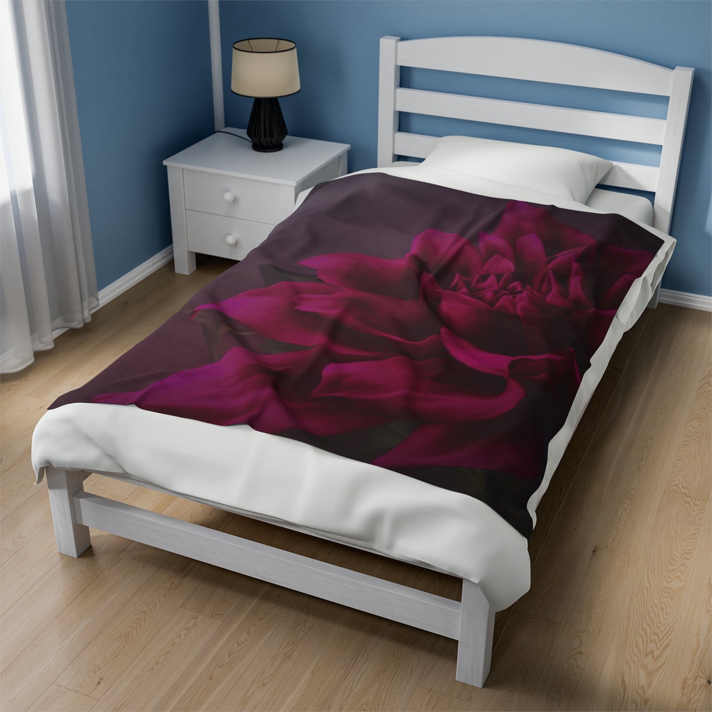 Magenta Dahlia Blanket