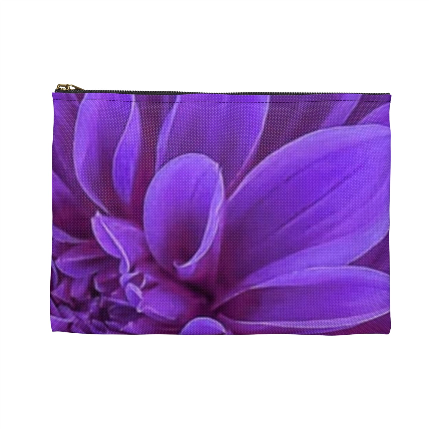 Purple Dahlia Accessory Pouch