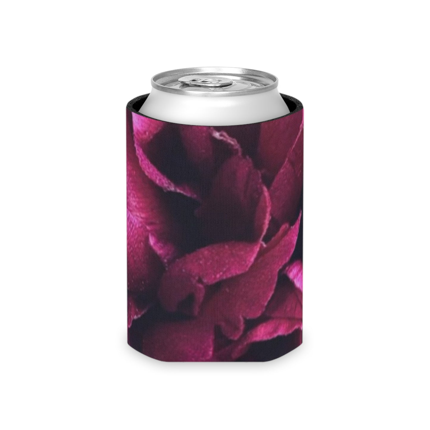 Floral Can Cooler - Magenta Floral Design