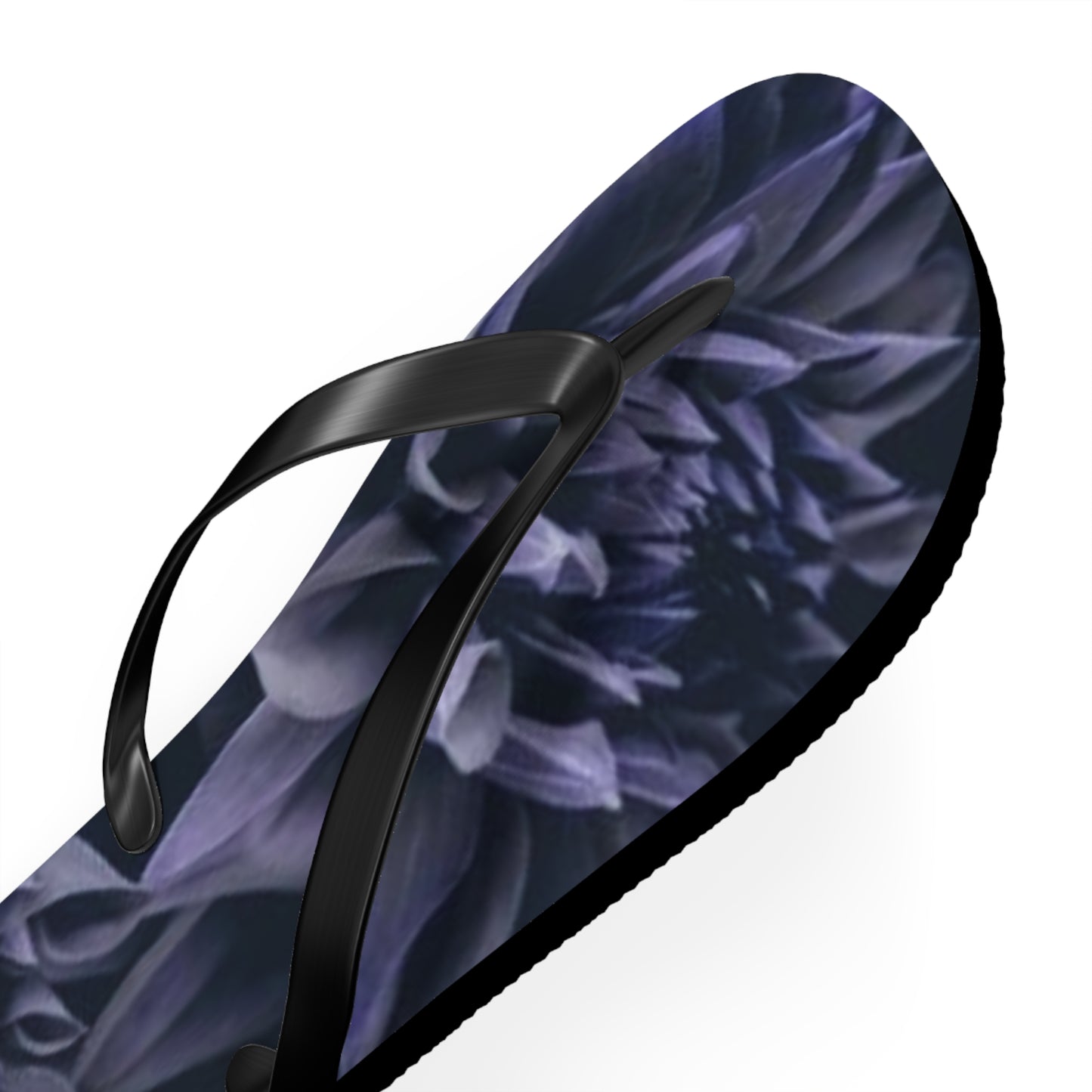 Blue Dahlia Flip Flops