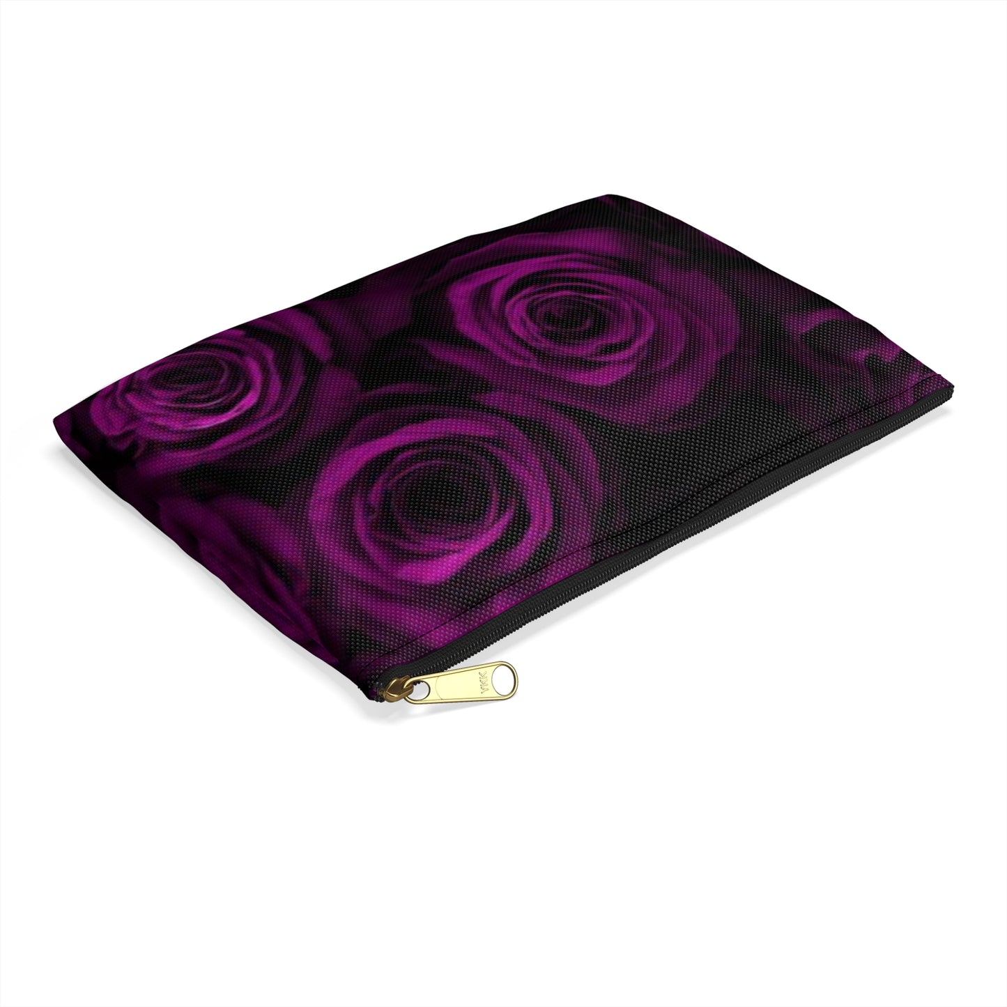 Dark Purple Roses Accessory Pouch