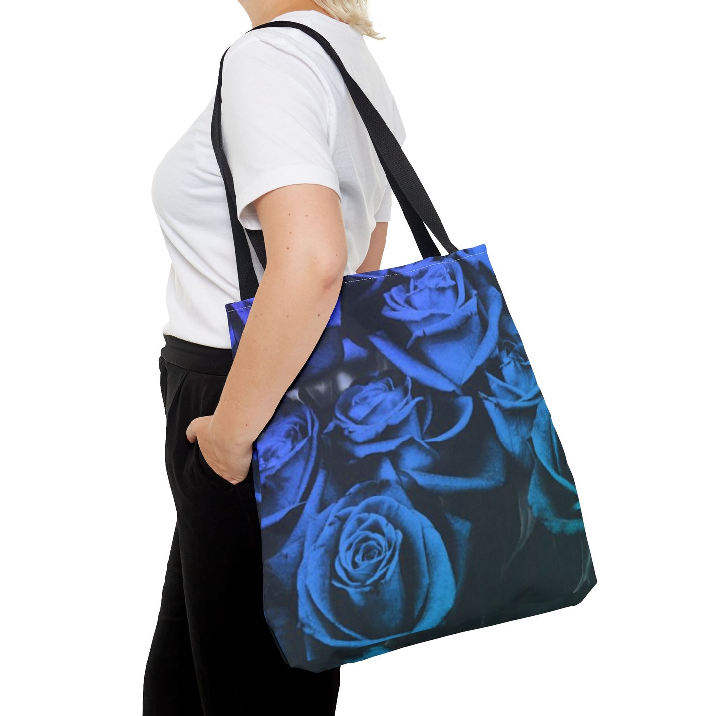 Blue Roses Square Tote Bag