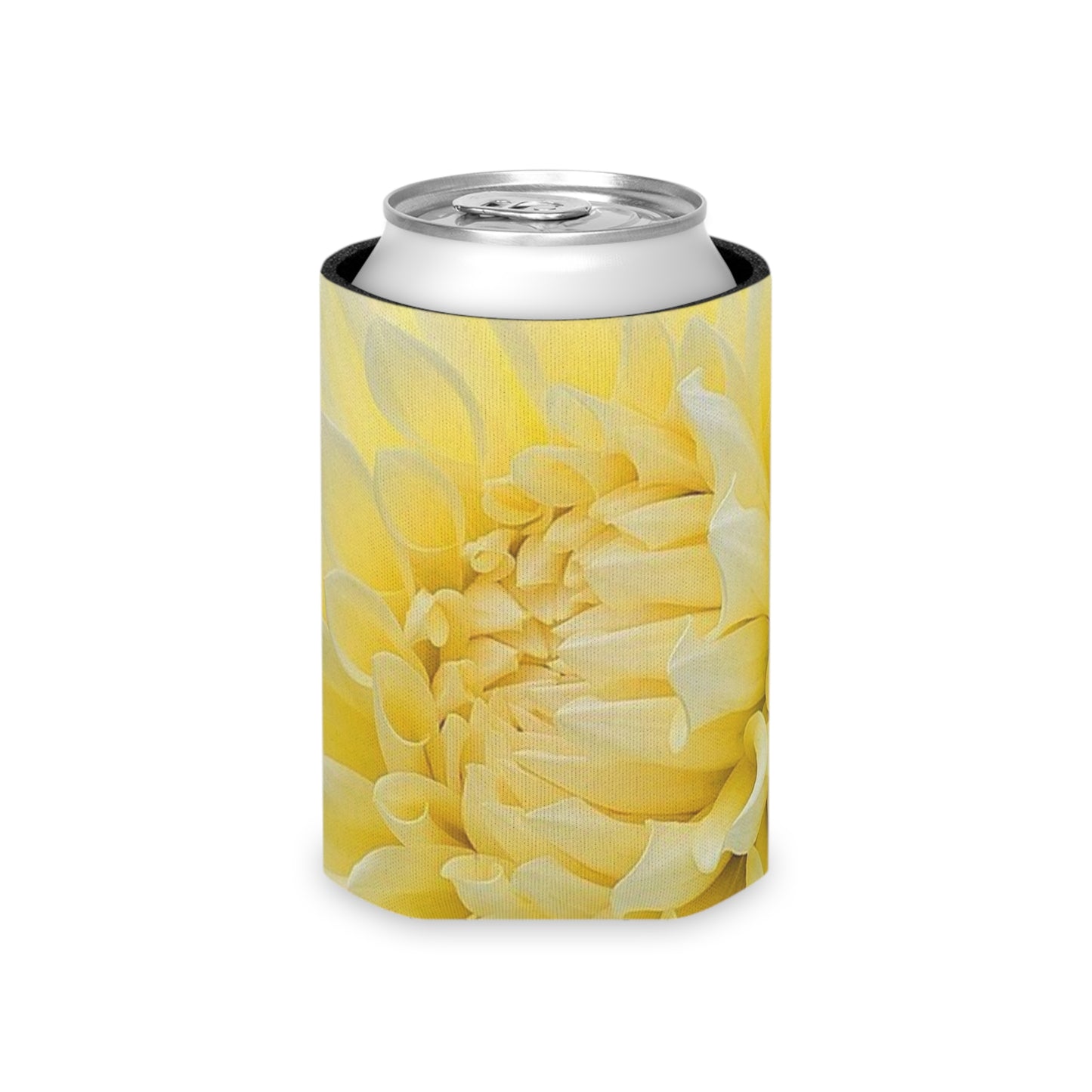 Yellow Dahlia Can Cooler