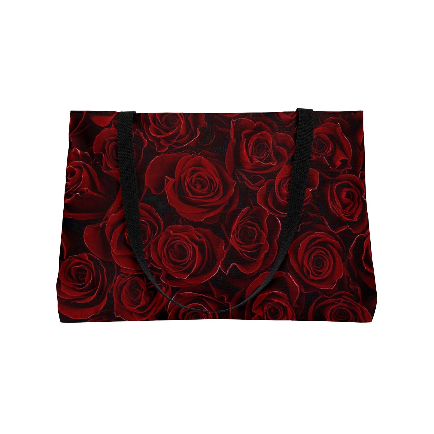 Red Roses Floral Rectangle Tote – Bold and Functional