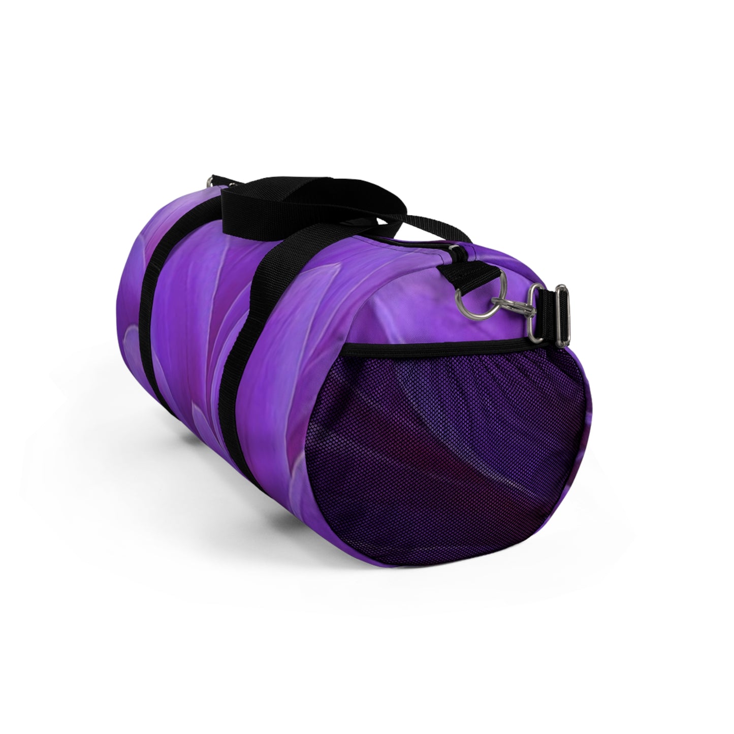 Purple Dahlia Floral Duffel Bag for Gym