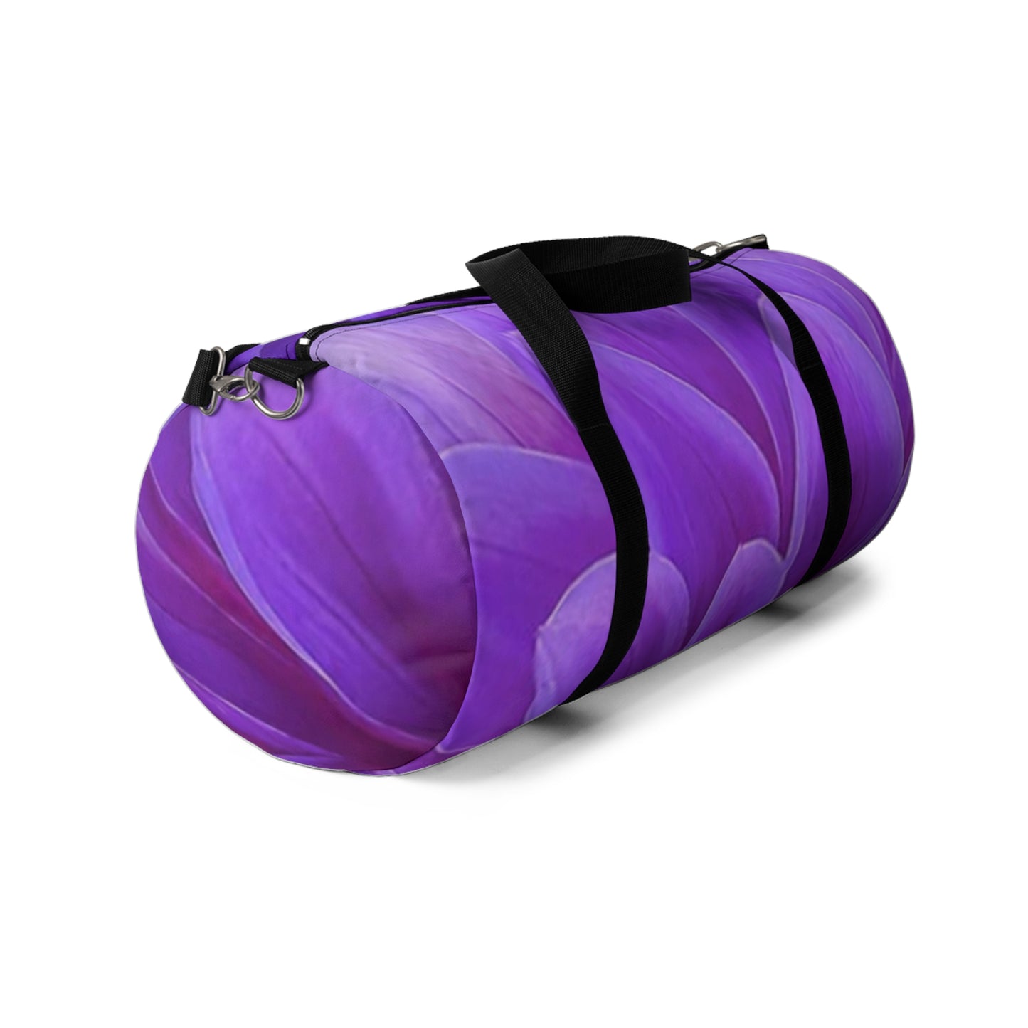 Purple Dahlia Duffel Bag