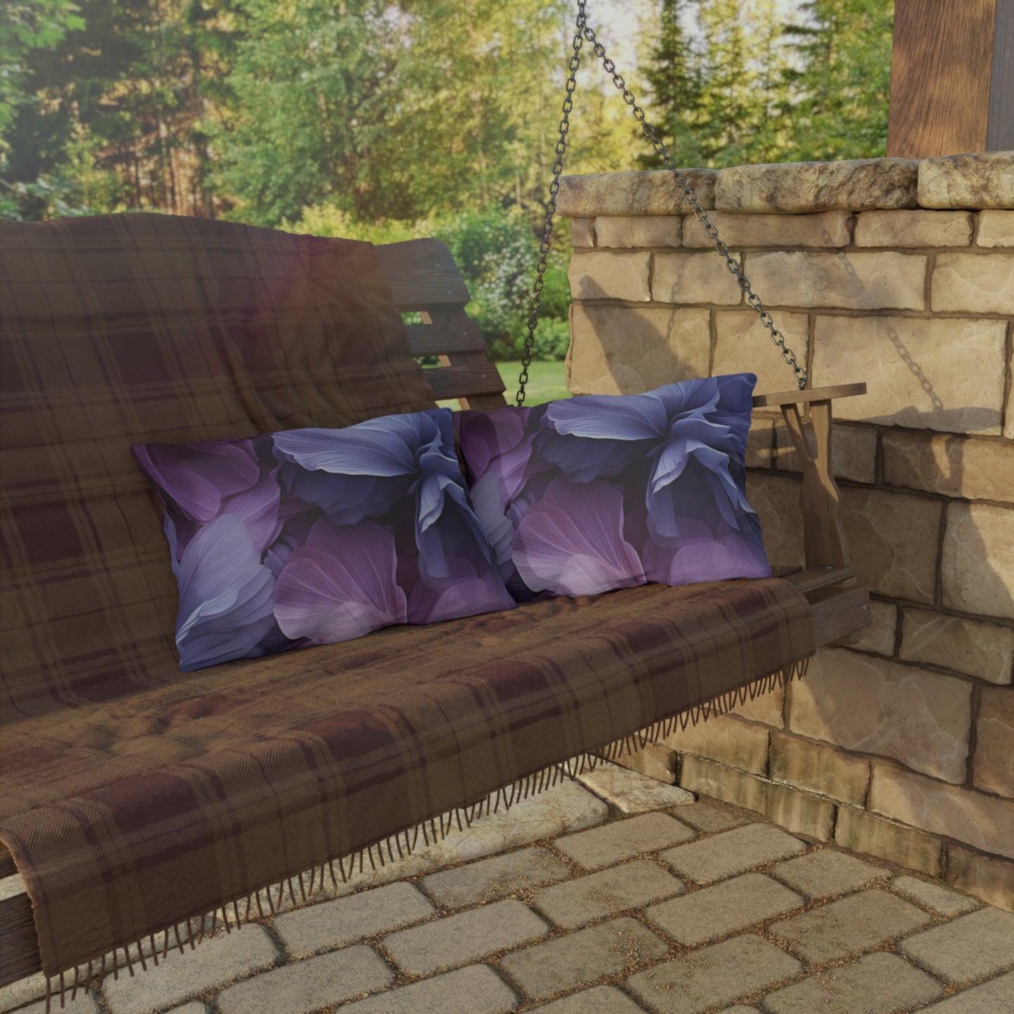 Floral Flow Outdoor Pillow