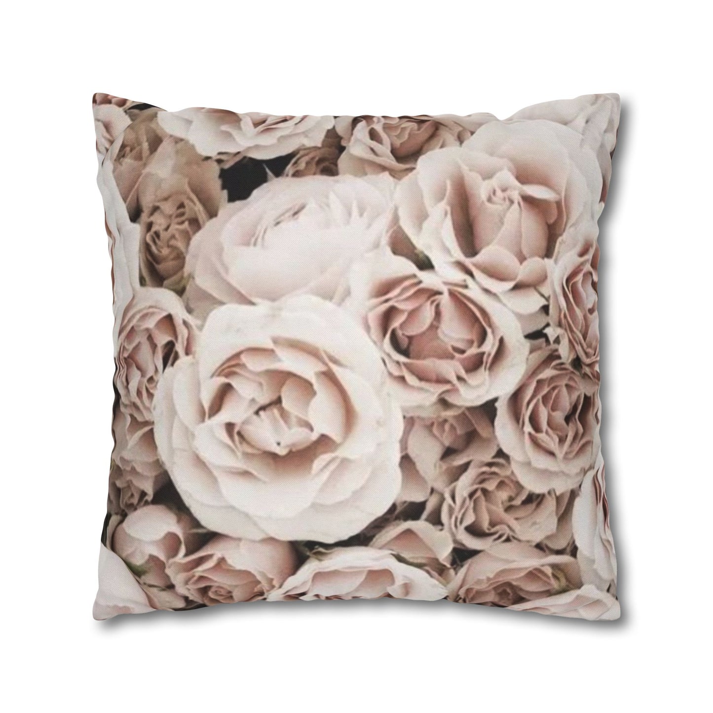 Light Pink Roses Square Pillowcase
