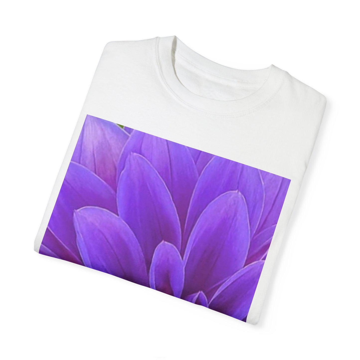 Purple Dahlia Floral T-shirt Relaxed Fit