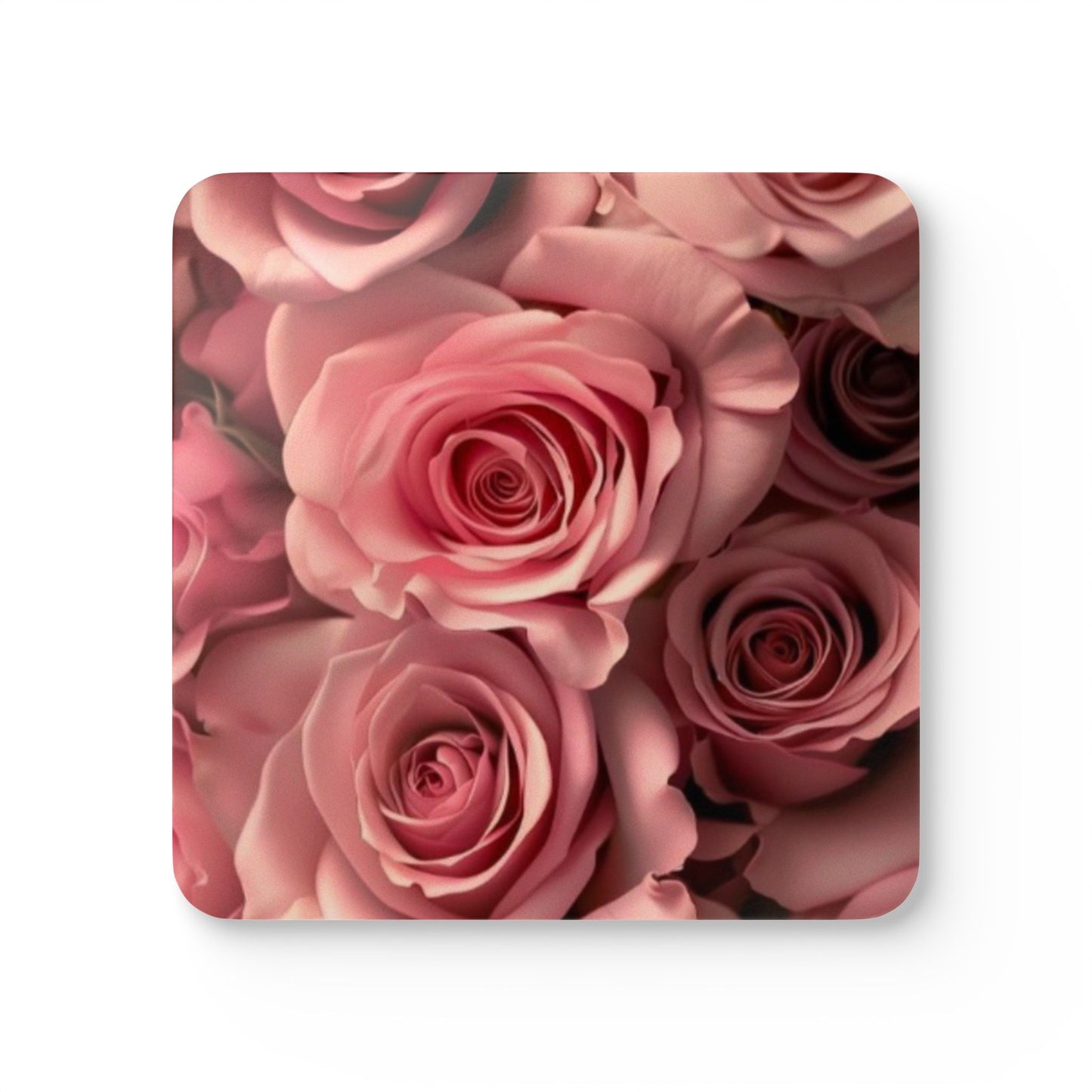 Pink Roses Coaster Set