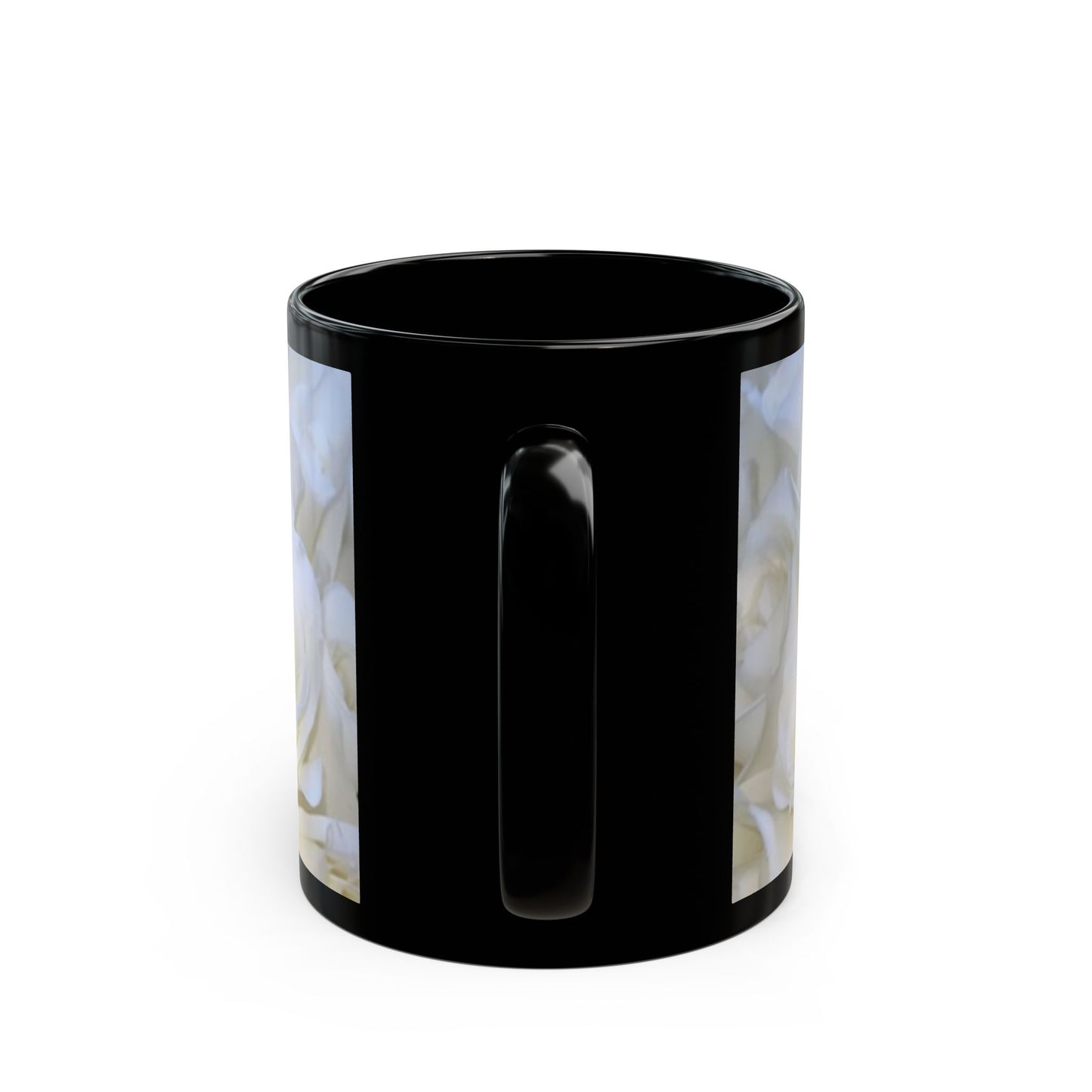 White Roses Floral Design Mug – Classic and Elegant Gift