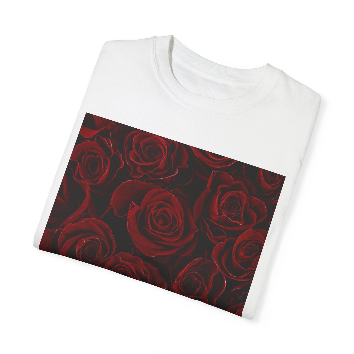 Red Roses Floral T-shirt Relaxed Fit