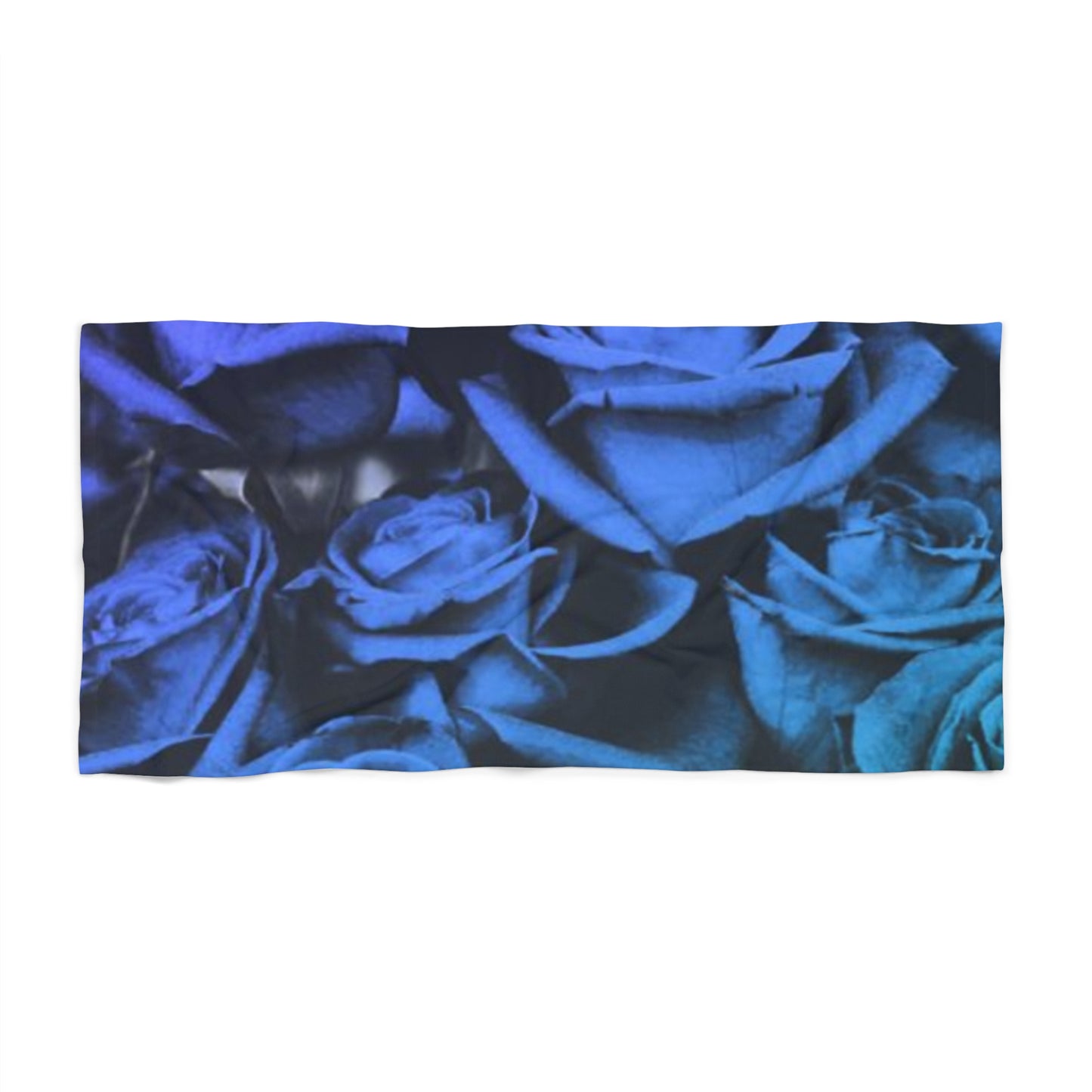 Blue Roses Beach Towel