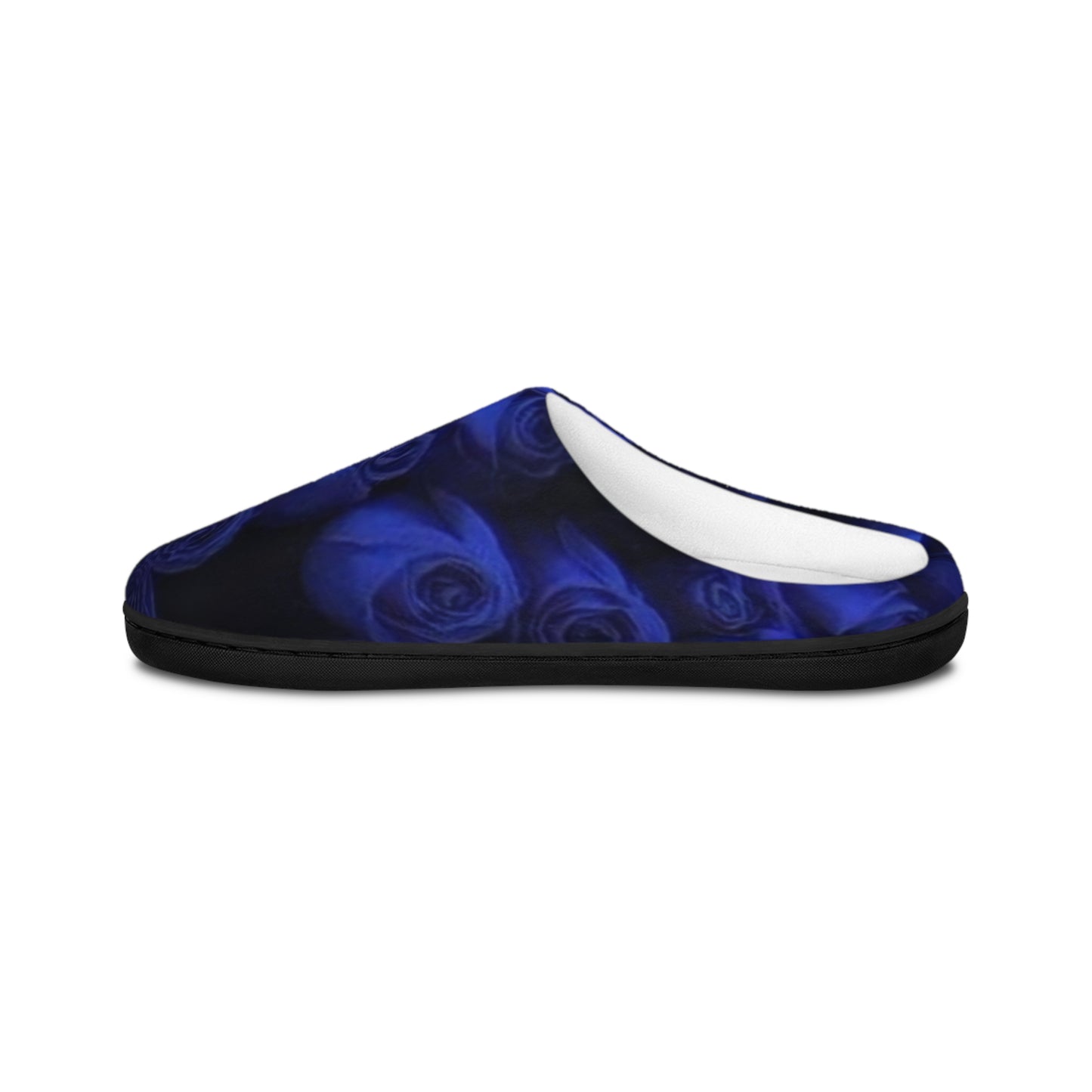 Dark Blue Roses Slippers