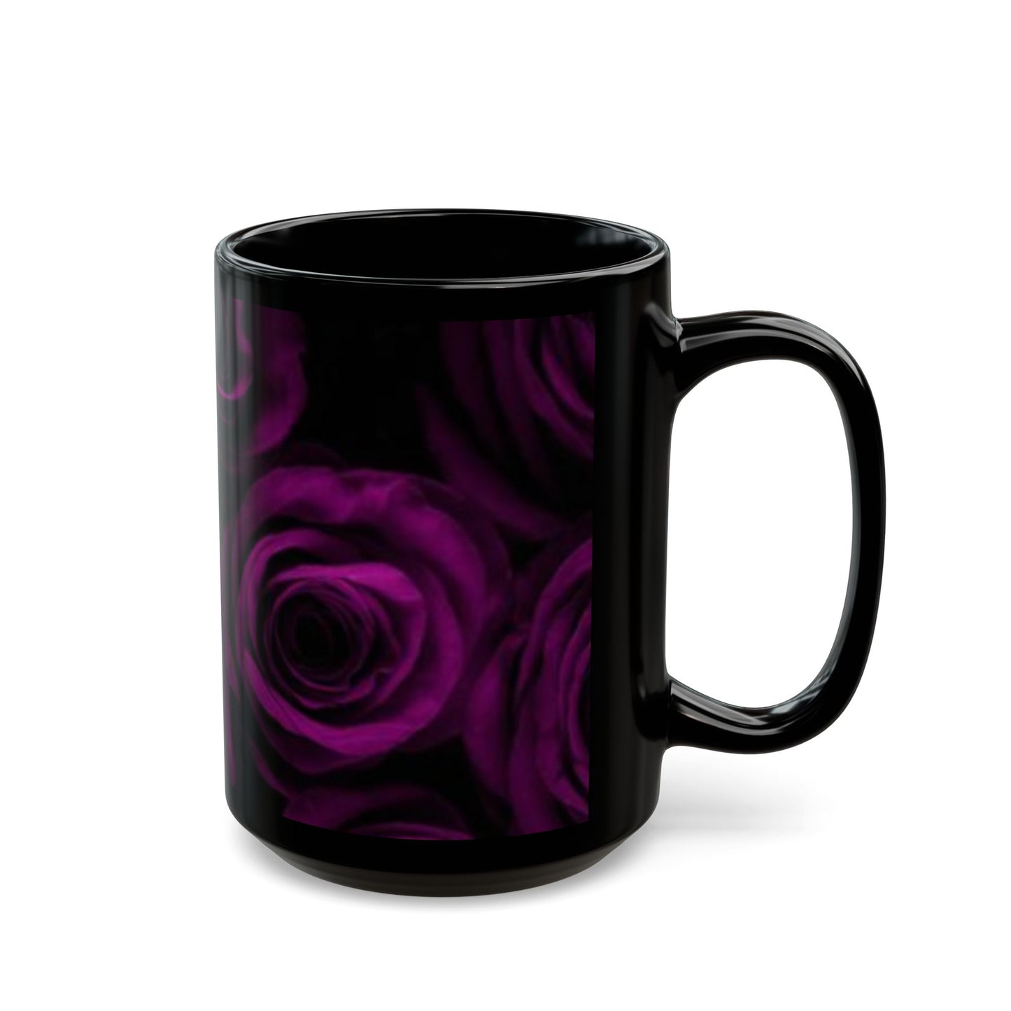 Dark Purple Roses Mug