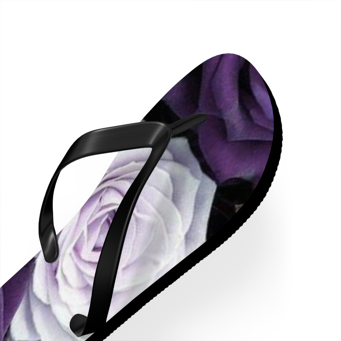 Purple Roses Flip Flops
