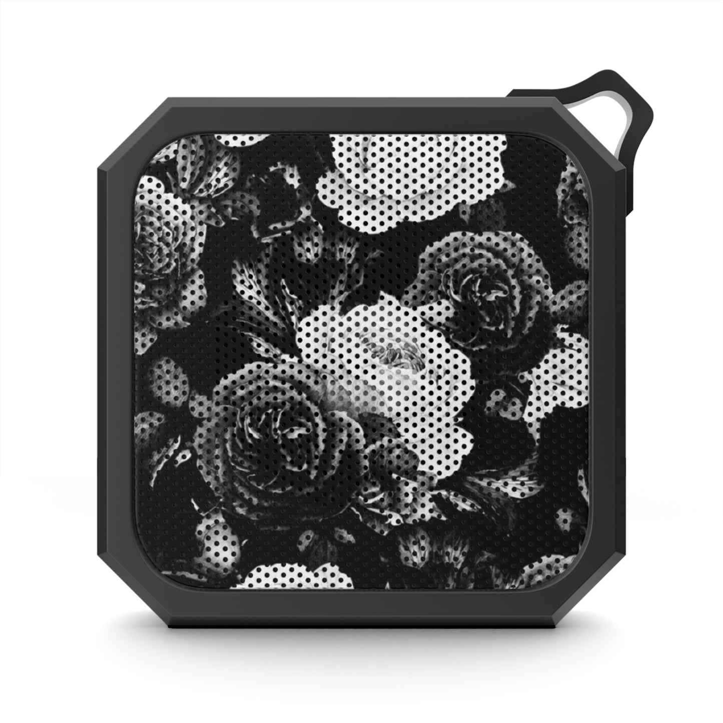 Black & White Floral Outdoor Bluetooth Speaker