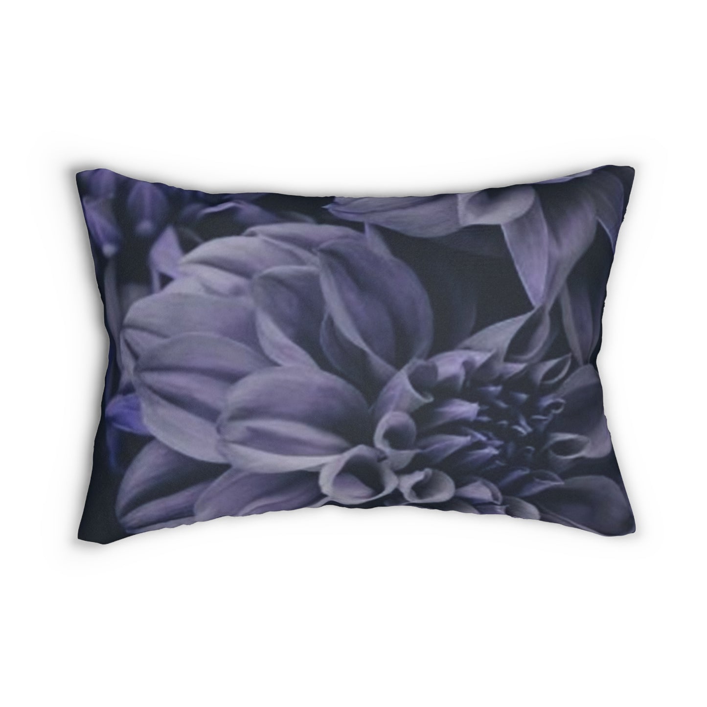 Blue Dahlia Lumbar Pillow