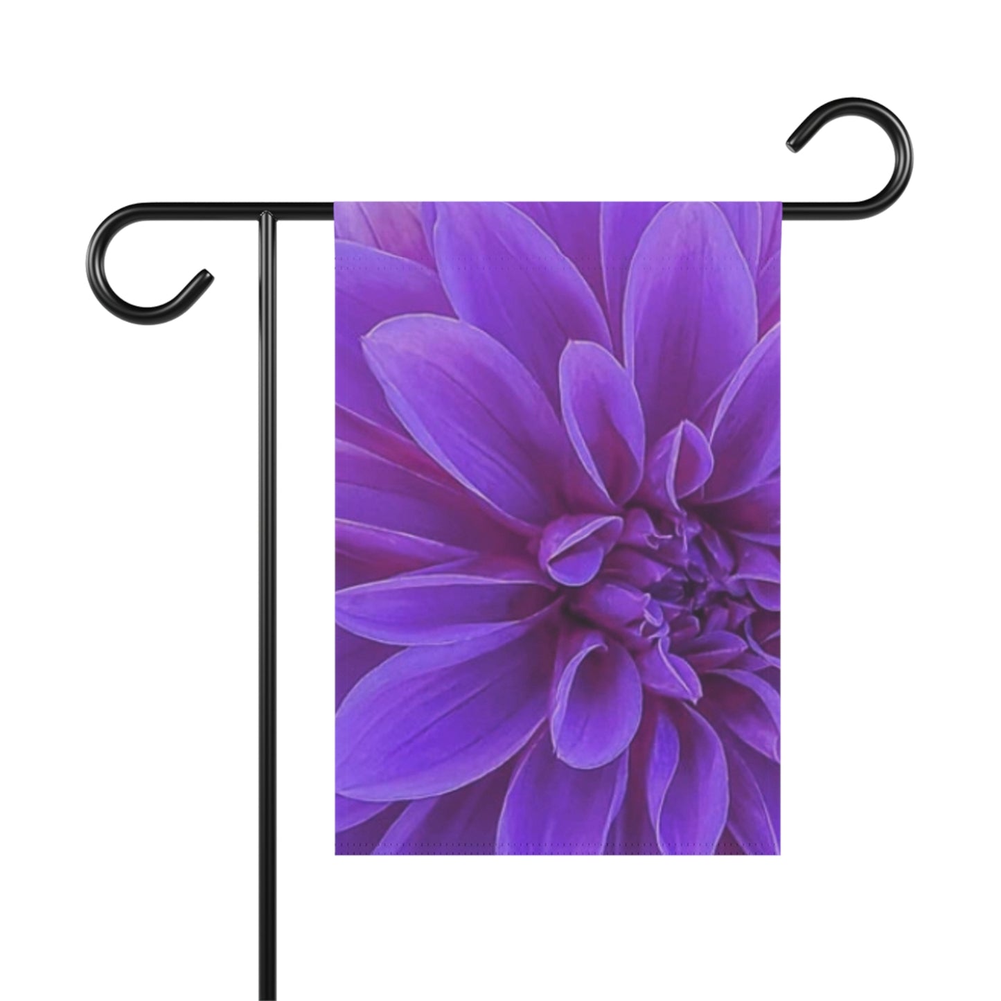 Purple Dahlia Floral Garden and House Banner – Stylish Outdoor Flag