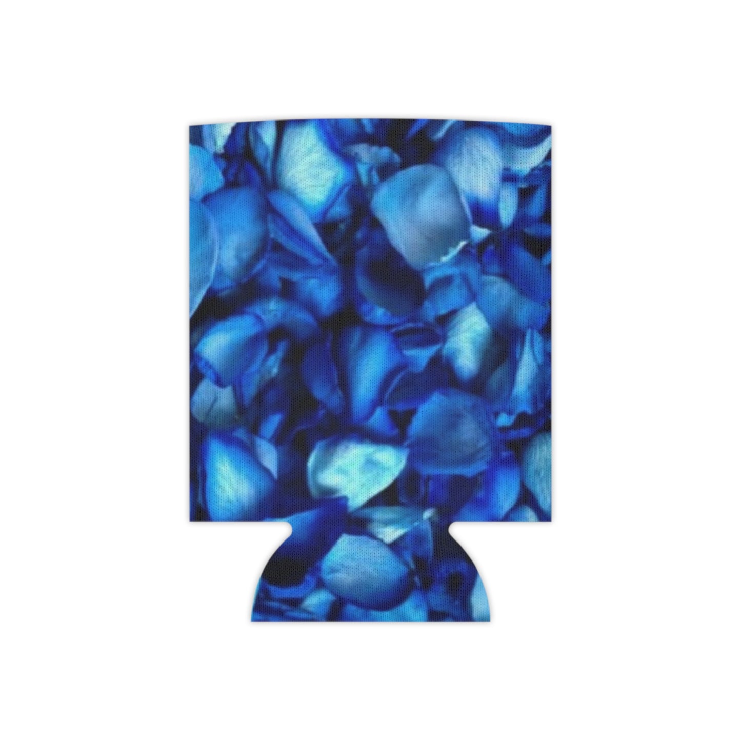 Floral Can Cooler - Blue Petals Design