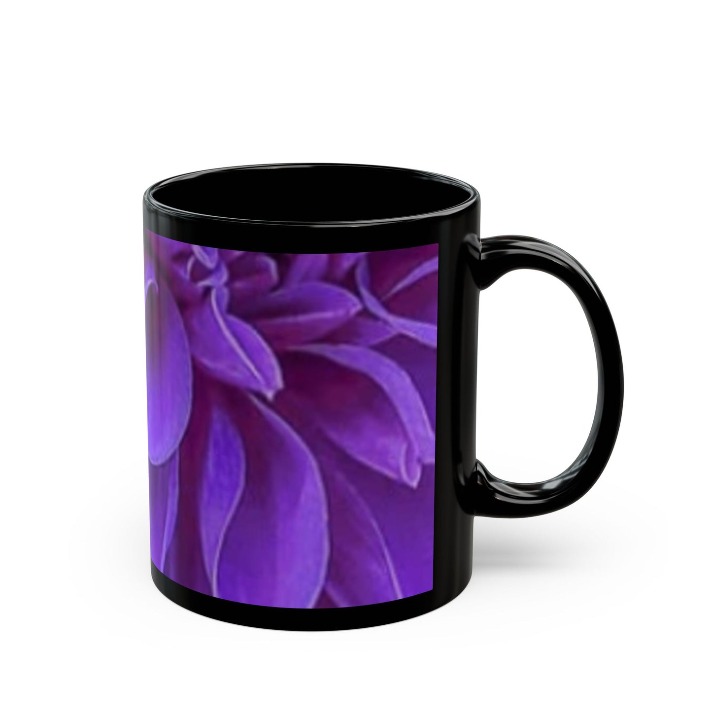Purple Dahlia Floral Design Mug – Stylish Mug for Floral Lovers