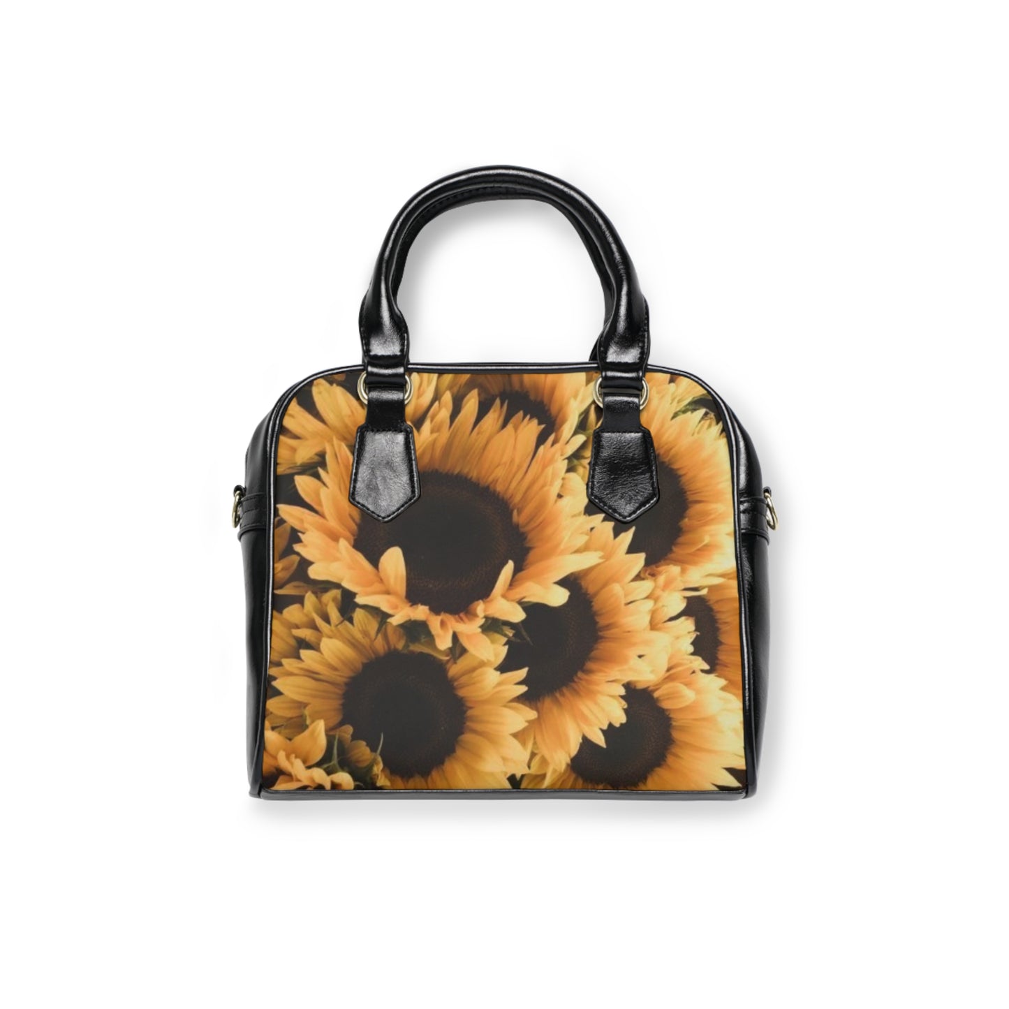 Sunflower Floral Shoulder Handbag – Bright & Cheerful