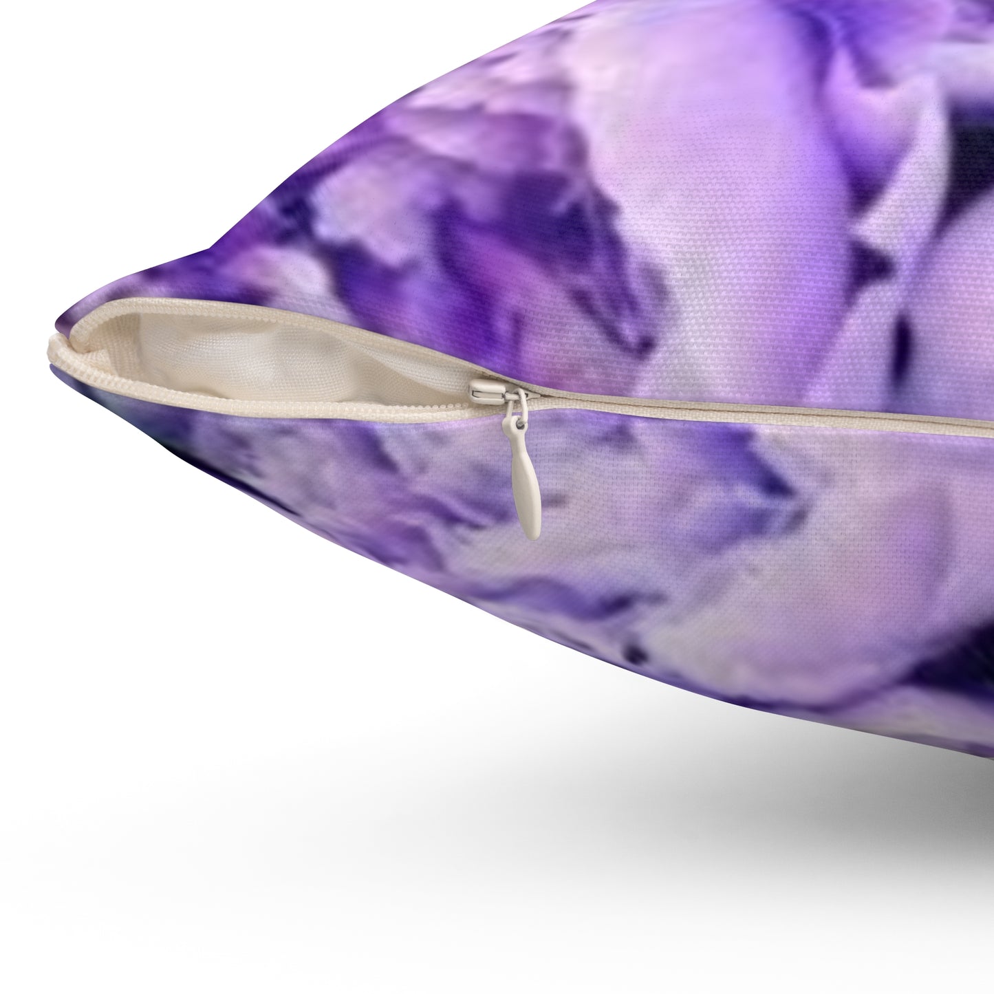 Purple Peony Square Pillow