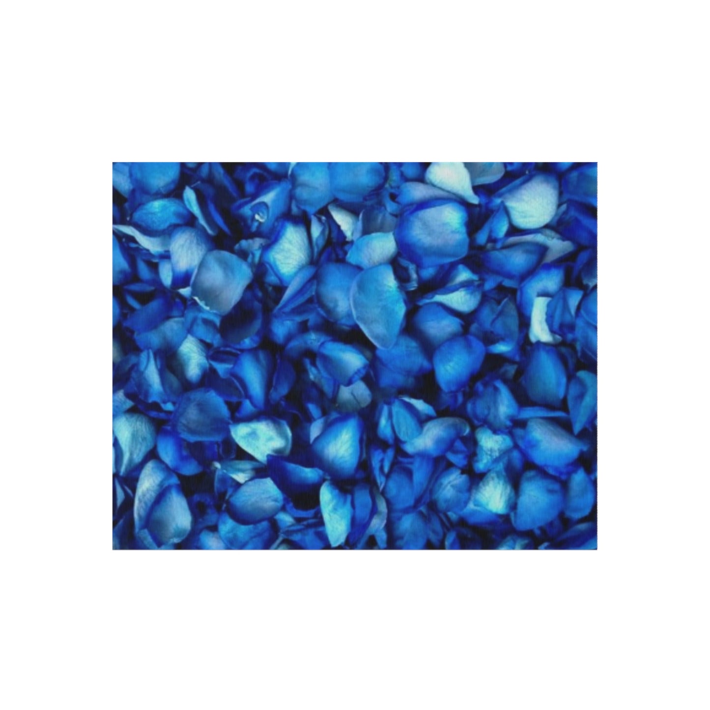Blue Petals Outdoor Rug