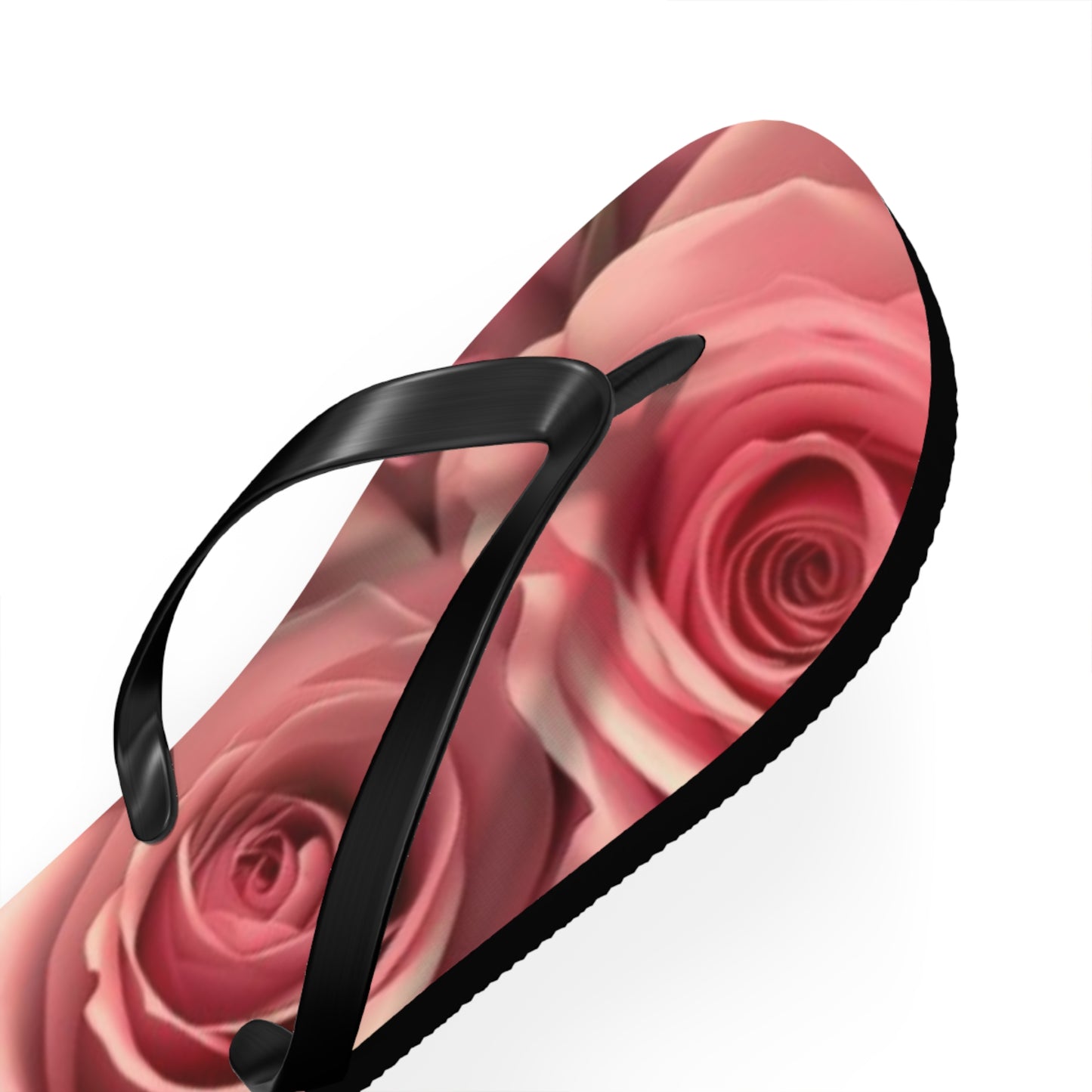 Pink Roses Flip Flops
