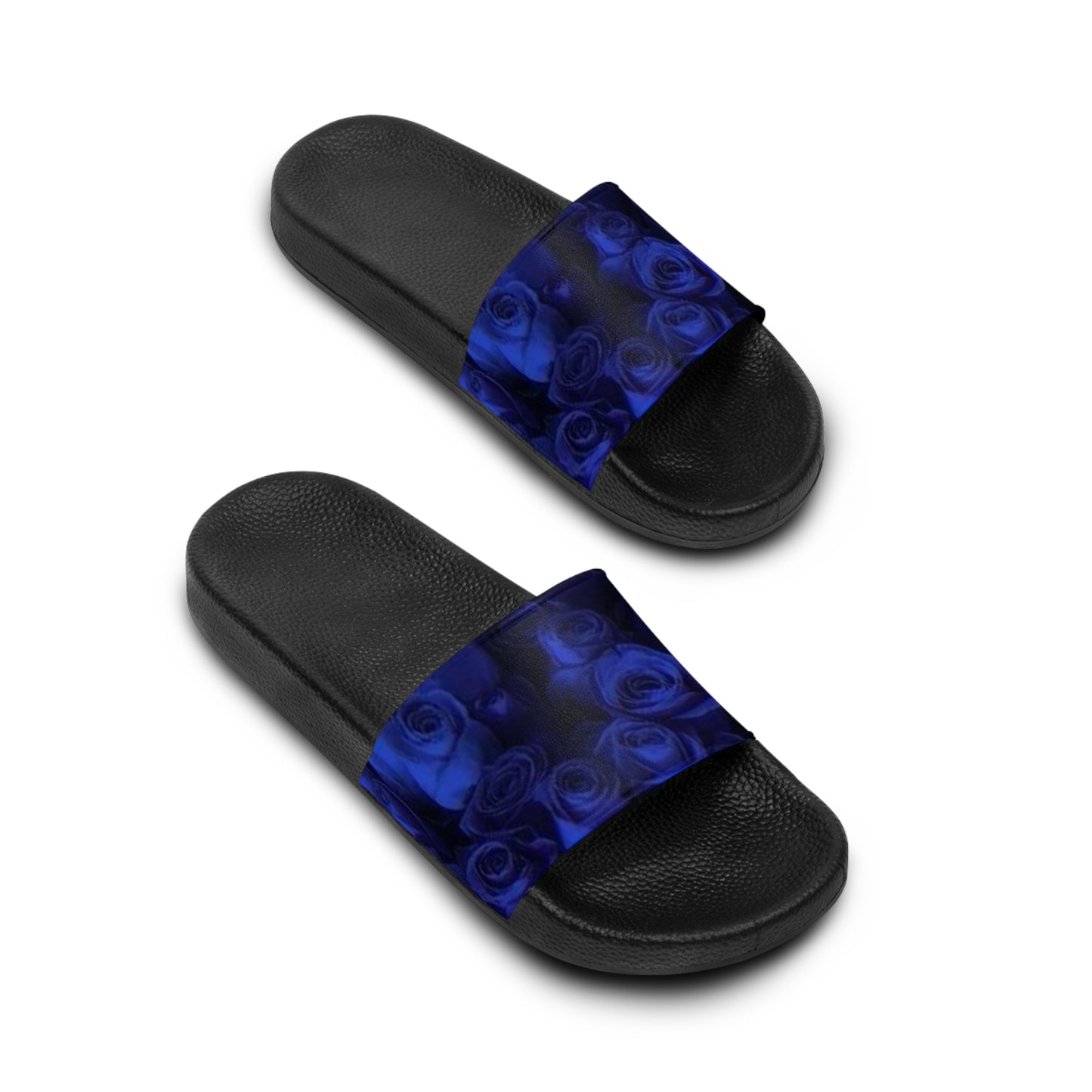 Dark Blue Roses Sandals